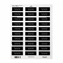 Search for packaging return address labels Black and white