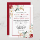Search for festive christmas wedding invitations White