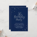 Search for blue and silver 50th birthday invitations Sparkle