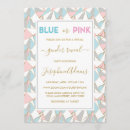 Search for virtual gender reveal invitations Pink or blue