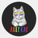 Search for gay pride cat stickers Ally