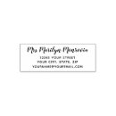 Search for party rubber stamps Simple return address