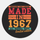 Search for made in 1967 stickers Vintage