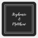 Search for bride groom wedding stickers Black