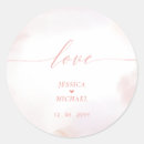Search for coral wedding stickers Heart