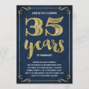 Search for 35 years invitations Gold