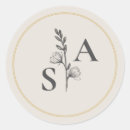 Search for beige monogram stickers Botanical