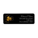Search for shamrock return address labels Clover