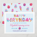 Search for sweets and treats birthday invitations Girl