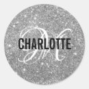Search for silver glitter monogram stickers Sparkle