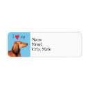 Search for doxie return address labels Dachsie