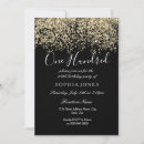 Search for white yellow gold birthday invitations Black