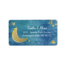 Search for favor return address labels Navy blue
