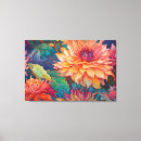 Search for dahlia canvas prints Red
