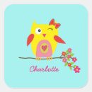 Search for owl name stickers Pink