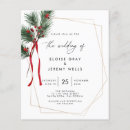 Search for holiday wedding invitations Elegant