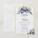 Search for blue and yellow wedding invitations Budget