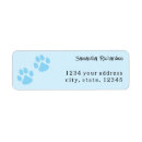 Search for pawprint return address labels Animal