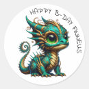 Search for cartoon gold stickers Dragon