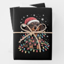 Search for wiener dog christmas wrapping paper Festive