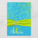 Search for lime swirls invitations Damask