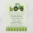 Search for green tractor baby shower invitations Party