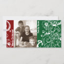 Search for red green white christmas cards Floral