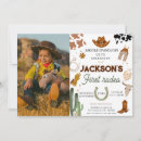 Search for my rodeo 1st birthday invitations Saddle up