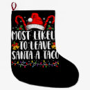 Search for taco christmas stockings Xmas