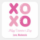 Search for valentine day letter stickers Xoxo
