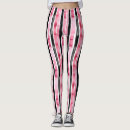 Search for black pink white stripes leggings Girly