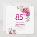Search for floral 85th birthday invitations Celebration
