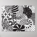 Search for abstract black and white doodles art Zendoodle
