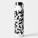 Search for black cat water bottles Pattern