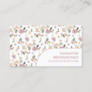 Search for flower shape business cards Boutique