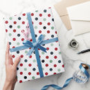 Search for teal and red christmas wrapping paper Polka dots
