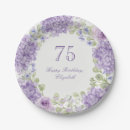 Search for 75th birthday plates Flowers