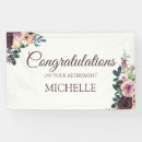 Search for retirement congratulations banners Floral