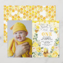 Search for honeycomb birthday invitations Bumble bee