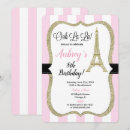 Search for girls paris birthday invitations French