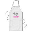 Search for hand lettered aprons Black and white