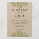 Search for green leaves wedding invitations Garden