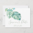 Search for palm leaves save the dates Summer