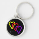 Search for red black heart key rings Yellow
