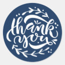 Search for calligraphy thank you stickers Navy blue