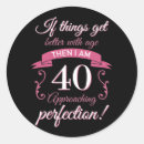 Search for funny 40th birthday stickers Humour