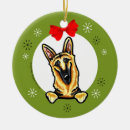 Search for black german shepherd christmas tree decorations Dog