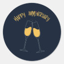 Search for happy anniversary stickers Champagne