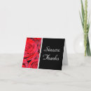 Search for red and black thank you cards Roses