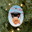 Search for geisha christmas tree decorations Kokeshi
